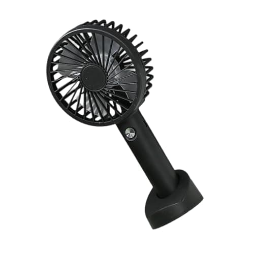 Rechargeable Handheld Cooling Fan USB Power Desktop Fan 3 Speed Adjustable for Home Travel Outdoor Camping USB and Bedroom