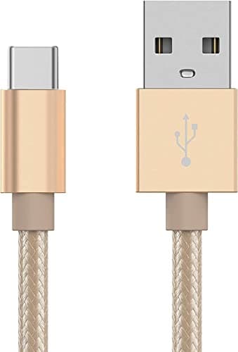 KP TECHNOLOGY Multi Port Fast Charger For Honor Pad 8 / Honor Pad X8 (TYPE C Cable + Dual Port Plug) (GOLD) — view 2