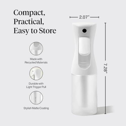 Kitsch Fine Mist Spray Bottle for Hair 150 ml - White — view 4