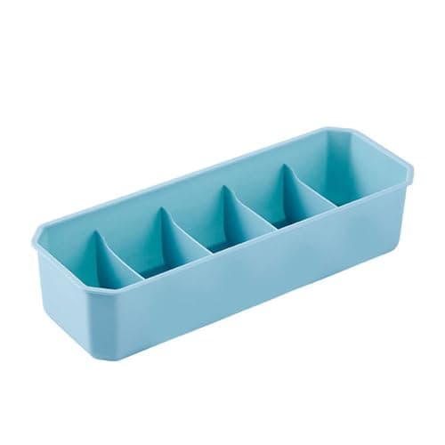 Sxhlseller Portable Plastic Sock Storage Box | Multi-Compartment Underwear Organizer for Drawer Closet Travel, Durable Stackable Sorting Box — view 6