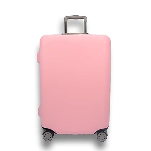 Highdi Suitcase Cover, Solid Color Travel Suitcase Covers, Washable Anti-Scratch Suitcase Covers Protectors, Luggage Covers for Suitcases Elastic (Pink,L(26-28inch))