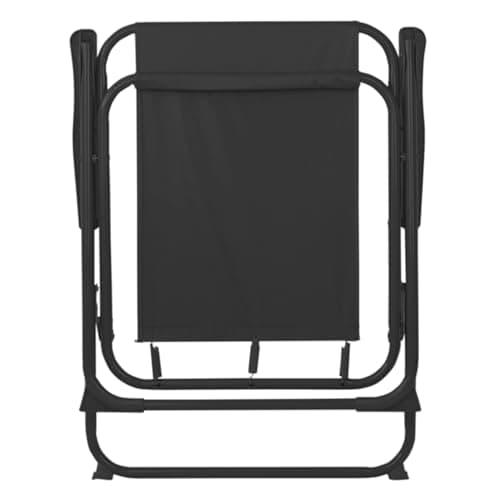 Harbour Housewares Folding Beach Deck Chairs - Black - Pack of 2 - Metal Outdoor Patio Seat Lightweight Portable Deck Chair for Picnic, Garden, Camping, Fishing — view 5