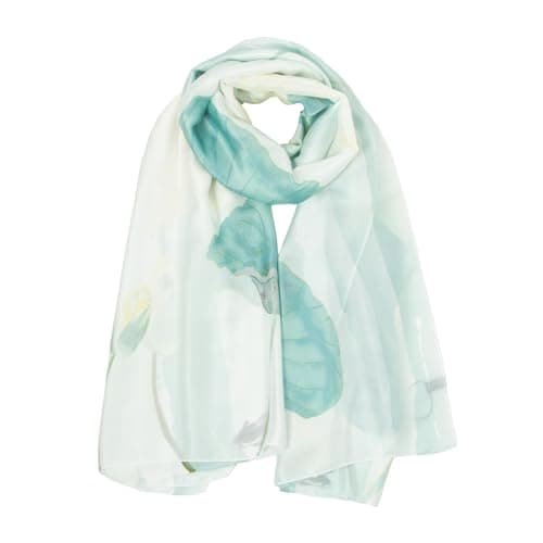 RIIQIICHY Women Silky Printed Scarf Ladies Lightweight Shawl Wraps