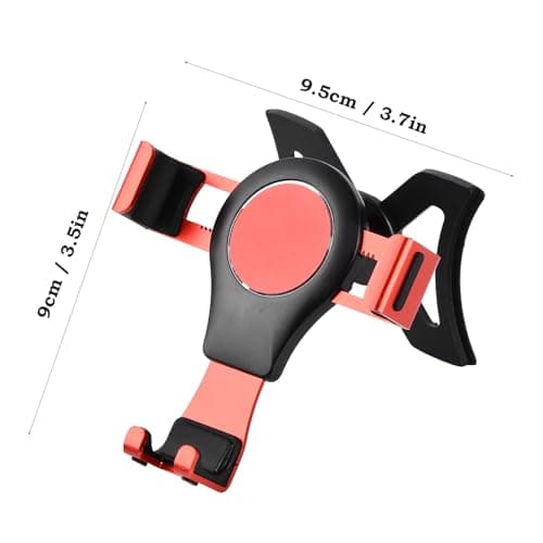Culinavog Car Phone Holder, Gravity Phone Holder, Upgrade Design Aluminum Alloy Rotation, Air Vent Car Phone Mount Cradle for 360° Rotation, Compatible with Audi A3 (Red) — view 5
