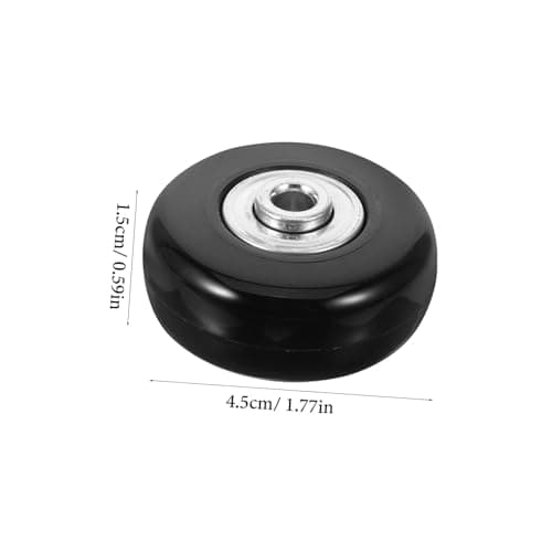 Luggage Wheel Replacement Kit 2pcs Metal Rubber Swivel Wheels — view 4