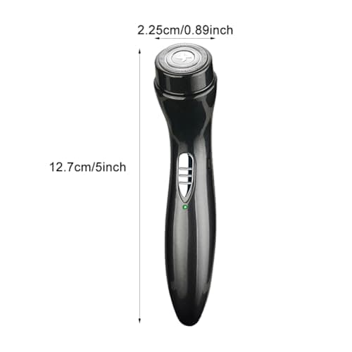 Mini Electric Shaver for Men - Pocket Size Cordless Beard Trimmer, USB Rechargeable Wet/Dry Portable Grooming Kit for Travel, Car & Camping (Green) — view 2