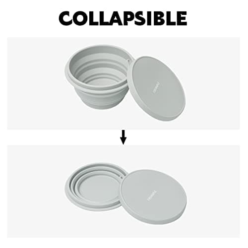 Fire-Maple Collapsible Camping Bowl | Portable Silicone Bowl with Lid | Hot-and-Cold Dinnerware for Backpacking Camping Travel Hiking (1000ml) — view 3