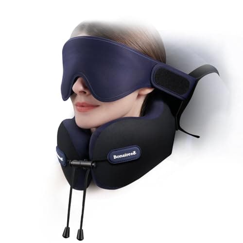 Bonairest Travel Pillow, Neck Pillow Airplane for Long Flight Sleeping