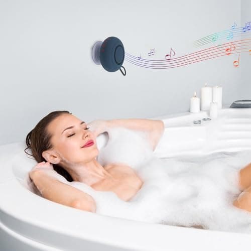 Bathroom Speaker, Waterproof Speaker Suction Cup Subwoofer — view 4