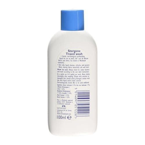 Stergene Care Travel Wash for Handwash Delicates - Laundry Detergent Liquid for Clothes 2 Pack + Cheeroo Magnet — view 2