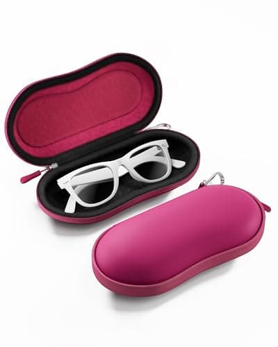 ProCase Sunglasses Case, Hard Shell Glasses Case for Men Women -Raspberry