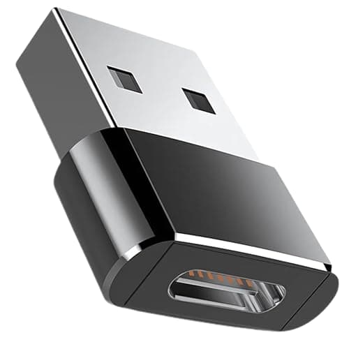 Betron USB to USB C Adapter, Compact Design, 3 Pack (Black) — view 3