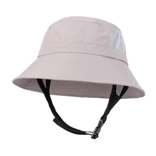 TWISAXC Wide Brim Fishing Hat Sunhat Lady Outdoor Travel Hiking Beach Days and Hiking Camping Traveling Backpacking Picnic Decor Camping Wide Brim Beach Cap, Light Gray, 55cm to 60cm — view 5
