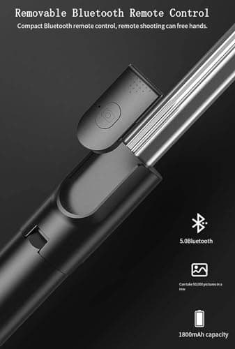 XIHAMA Selfie Stick Tripod, 4 in 1 Extendable & Portable Phone Tripod Stand with Wireless Remote Compatible with iPhone 16 15 14 pro Xs Max 8 7, Galaxy Note10/S20/S10/OnePlus 9/9 PRO etc — view 6