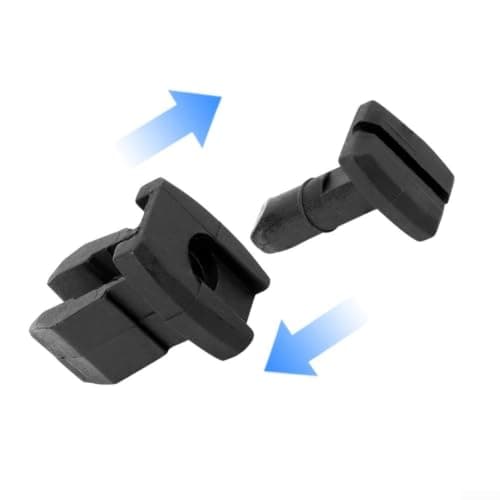 RV Fridge Vent Clips Black 2/4 Pack for Camper Trailer for caravan - Secure Refrigerator Vent Latch Lock Kit, Sturdy PP Plastic Closure for Travel & Winter Storage(A) — view 5
