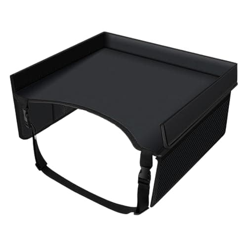Qooplu Car Tray Table For Kids Travel Tray Car Seat Trays Foldable Lap Trays With Adjustable Shoulder Strap Multifunctional Kids Lap Desk With Storage Pocket Road Trip Activities For Boys And Girls — view 5