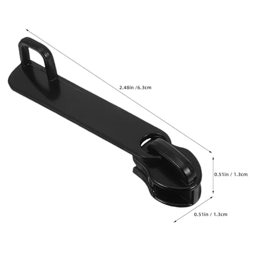 HORIALENCE 5pcs Suitcase Zipper Pull Replacement - Double Layer Anti Theft Head Tab Explosion-Proof Repair Kit - Metal Slider with Lock Hole for Luggage — view 3
