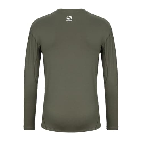 Sondico Mens Base Core Long Sleeve Layer Top Olive S — view 2