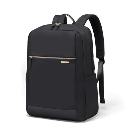 GOLF QUALITY 15.6 Inch Laptop Backpack for Women, Anti-Theft Water Resistant Commuter Backpack, Large Capacity Carry On Cabin Bag for College Work Travel UK (Black)