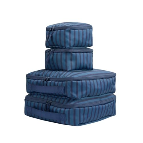 Cabin Max Packing Cubes 4Pcs Set with Laundry Bag Luggage Organiser Striped — view 6