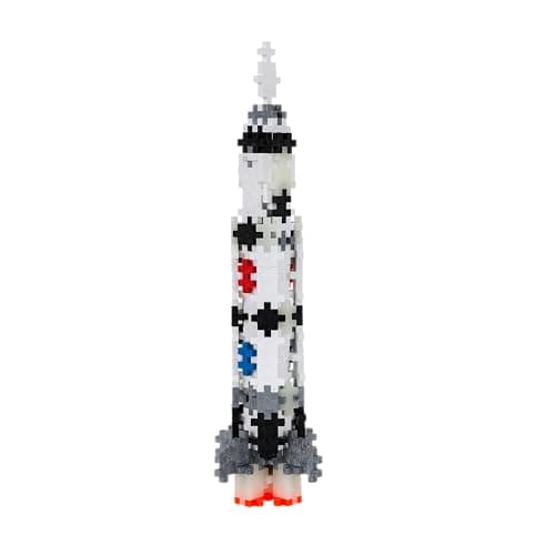 PLUS PLUS Building Blocks Toy - Kids Rocket Space Toys, Creative Construction Learning Resources and STEM Play for Home and Travel - Girls and Boys Toys Age 5 Plus, Saturn v Rocket 240 Pieces — view 2
