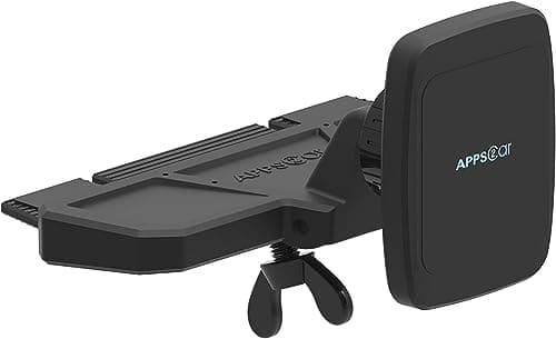 APPS2Car Universal Car Phone Holder - CD Slot Mount, Compatible with iPhone 11/11 Pro/Xs MAX/XR/XS/X, Galaxy S10/S10+/S9 and More