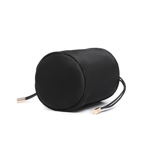 YONBEN Tall Purse Organizer Insert Womens nylon Round Handbag Organizer Storage,Handbag Purse Organizer Round Cosmetic Pouch Bag Bucket Makeup Bag (XS, Nylon-Black) — view 6