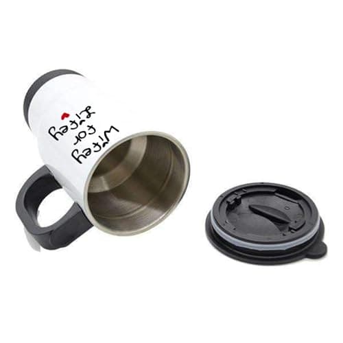 Crunchy Carrots Wifey for Lifey Mug - 14 oz Stainless Steel Insulated Travel Mug for Wife, Bride | Engagement, Wedding, Valentine’s Day, or Birthday Gift. (White Travel Mug) — view 2