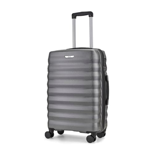 Rock Berlin Medium 59L Hard Shell Suitcase - Charcoal