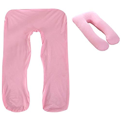 Sobeta Pregnancy Pillow Cover U Shaped Comfortable Multifunctional Maternity Body Removeable Pillow Case Ideal For The Future Mother's Sleep 140x80cm