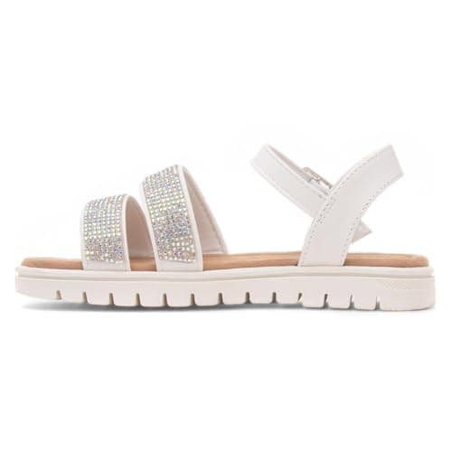 Lilley Junior Snowdonia Girls White Buckle Sandal - Size 2 UK - White — view 4