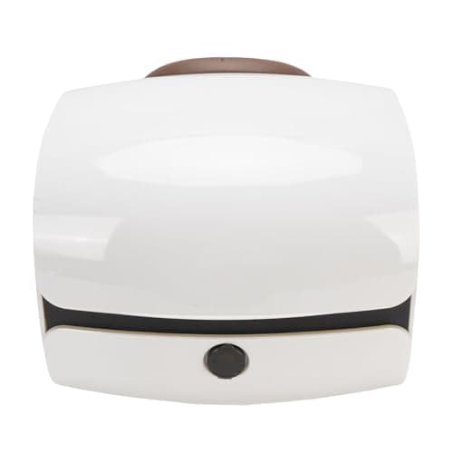 Dilwe Motorcycle Tail Top Box, ABS Lightweight Rain Proof Storage Trunk for Motorbike Luggage with 32L Capacity for Travelling (Bright White)
