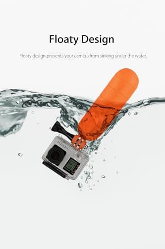 REFLEX CAMERA Floating Hand Grip for Go Pro Hero 5-13, D J I Osmo Action, Waterproof Bright Yellow Buoyancy Stick with Wrist Strap, Non-Slip Handle Stabilizer for Diving, Surfing, Snorkeling, Swimming — view 4