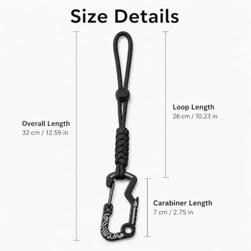 Water Bottle Holder Straps for Backpacks, 3 Pack Braided Keychain Wrist Lanyards with Carabiner Clips for Bottles Cups Umbrellas Keys, Lightweight Outdoor Carry Accessories for Camping Hiking Cycling — view 2