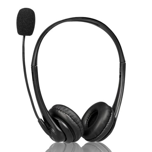 Universal Connection Headphones Noise Cancelling Microphone Over-Ear Double Hearing Ports for Work and Home USB C Adapter Headset with Mic Control — view 6