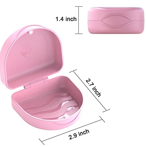 ARGOMAX Pink Magnetic Retainer Case and Denture Box for Aligners — view 3
