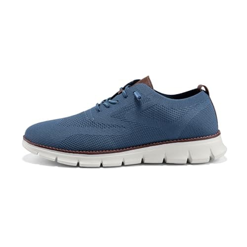 Wearbreeze Men's Business Casual Oxford Trainers - Lightweight Lace-Up Shoes for Work, Travel & Daily Commuting, Light Blue, 11 UK — view 6