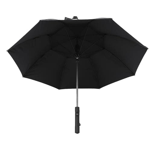 Annadue USB Rechargeable Umbrella with Fan, 2600mAh Power Bank (Black) — view 6