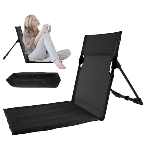 Folding Beach Chair, Lightweight Camping Chair with Storage Bag, Portable Foldable Garden Chairs Outdoor Sun Lounger Seats, Deck Beach Chairs Mats for Camp Beach Picnic Fishing Barbecues Traveling