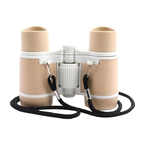 Ailan Mini Binoculars for Kids Baby Camping Lightweight Portable Kids Binoculars for Bird Watching and Outdoor Exploration Activities Compact for Pretend Bird Watching, Coffee Black, 8.8x11x4cm — view 4