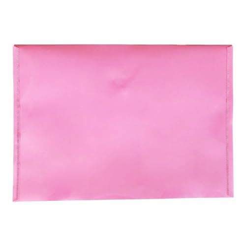 𝑷𝑰𝑵𝑲 Document Wallet - 15 Pack A4 Pastel Folder Document Files Envelope - Plastic Popper with Snap Button, Waterproof Folder for Home, School, Office Stationery — view 5
