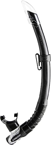Cressi Estrella & Gamma Combo - Combo Set Mask Estrella + Snorkel Gamma for Snorkelling and Diving, Black/Black, One Size, Adult Unisex — view 4