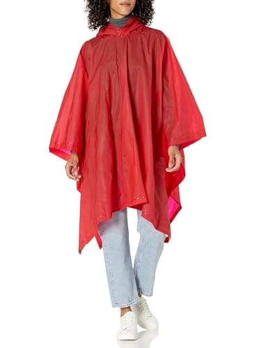 Totes womensRP1Unisex Rain Poncho Fashion Scarf - Red - One Size