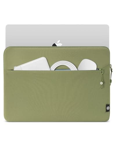 KURANEST Sanctum 13" Laptop Sleeve for MacBook Air Pro Neo Avocado Green
