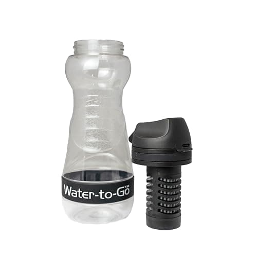 Water-to-Go Leakproof Water Filter Bottle & Purifier, 500ml, Black — view 3