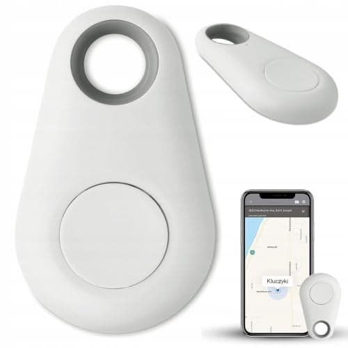 Powerful Bluetooth Item Finder–Smart Tracker Travel-Friendly, Replaceable Battery Remote control Prevent Loss Wallet, Suitcase Anti-Lost Device Luggage for pets cat (White) — view 2