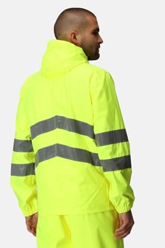 Regatta TRW497 20070 Professional Hi-Vis Waterproof and Windproof Pack away Jacket, Yellow, L — view 5