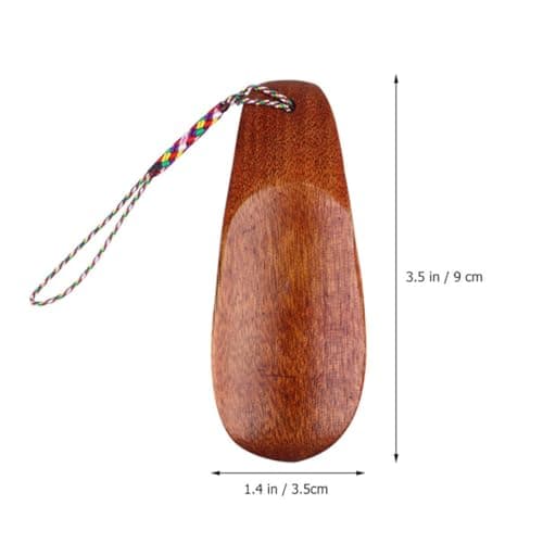 Parliky Mini Shoe Horn Portable Wooden Tool for Travel Office Elders — view 2