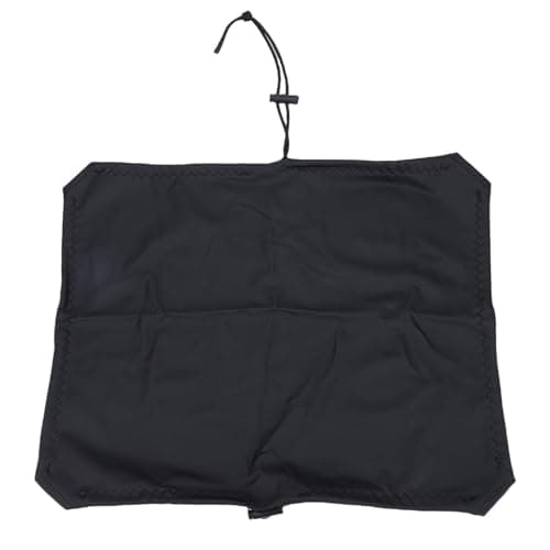 KKPLZZ Motorcycle Cargo Net, Elastic PU Leather Luggage Rain Cover with 6 Hooks, for Helmet and Motorcycle Accessories