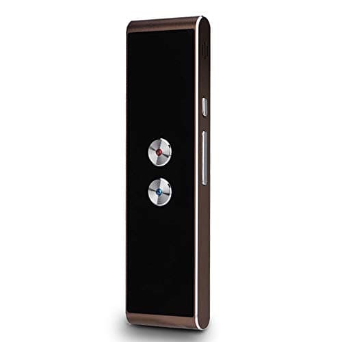 Portable Smart Voice Translator, Handheld Two Way Real Time Instant Multi-Language Translator Speech/Text Translation Device for Learning Travel Meeting, Support 40 Languages (Brown)
